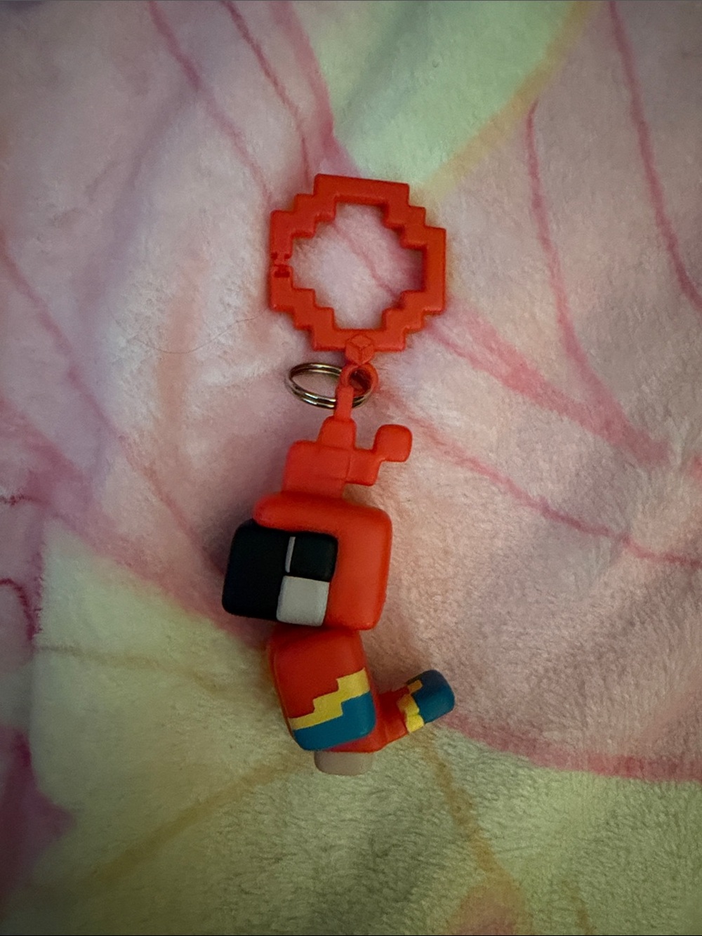 Minecraft parrot keychain